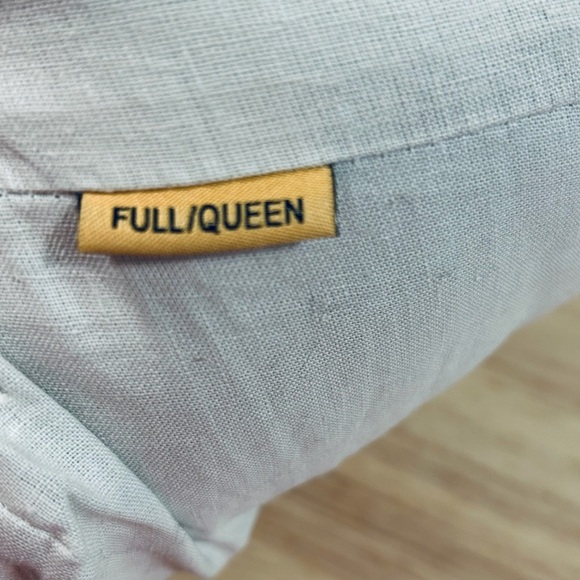 NWOT QUINCE European Linen Duvet Cover Full/Queen Sand 5868 - Picture 9 of 11